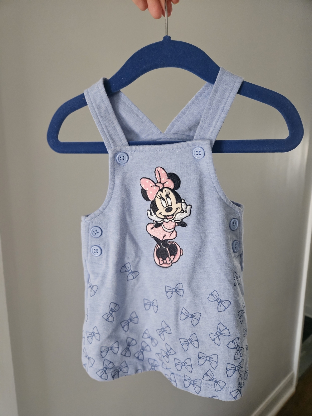 Disney Minnie Mouse Light Blue Dress with Pink Accents
